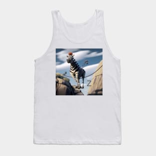 Letter Z for Zebra on Zipline from AdventuresOfSela Tank Top